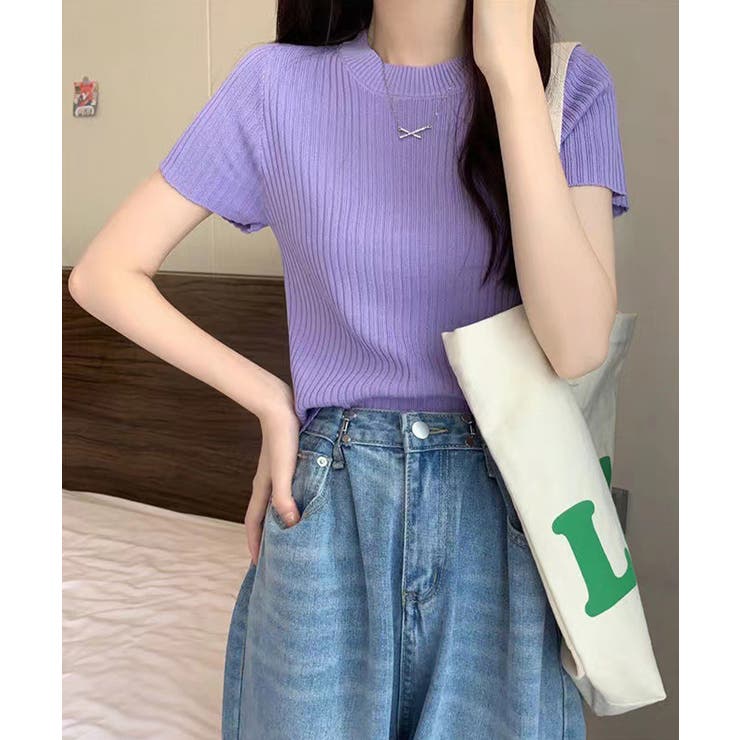 クルーネックニット レディース きれいめトップス | SUNSHINE CLOSET | 詳細画像17 