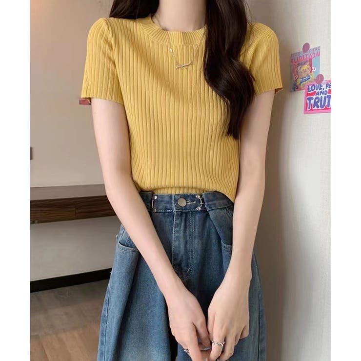 クルーネックニット レディース きれいめトップス | SUNSHINE CLOSET | 詳細画像18 