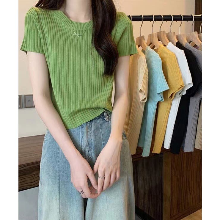 クルーネックニット レディース きれいめトップス | SUNSHINE CLOSET | 詳細画像21 