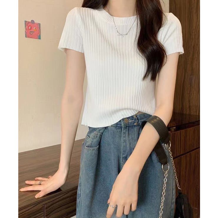 クルーネックニット レディース きれいめトップス | SUNSHINE CLOSET | 詳細画像4 