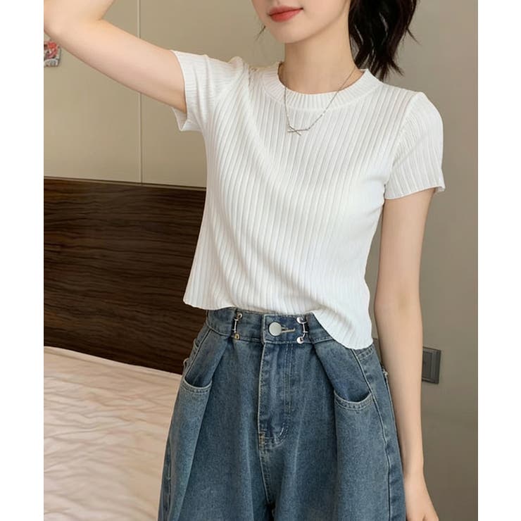 クルーネックニット レディース きれいめトップス | SUNSHINE CLOSET | 詳細画像5 