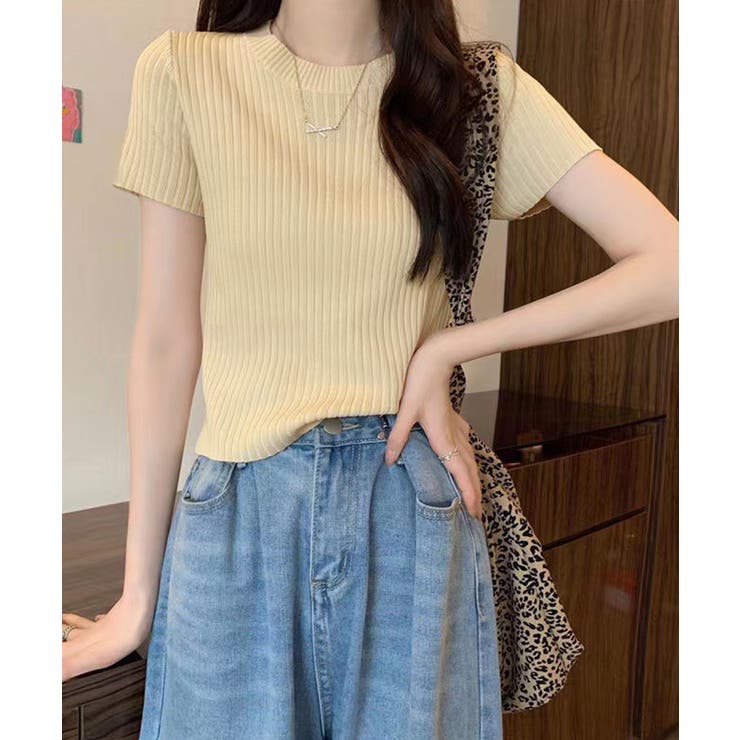クルーネックニット レディース きれいめトップス | SUNSHINE CLOSET | 詳細画像6 