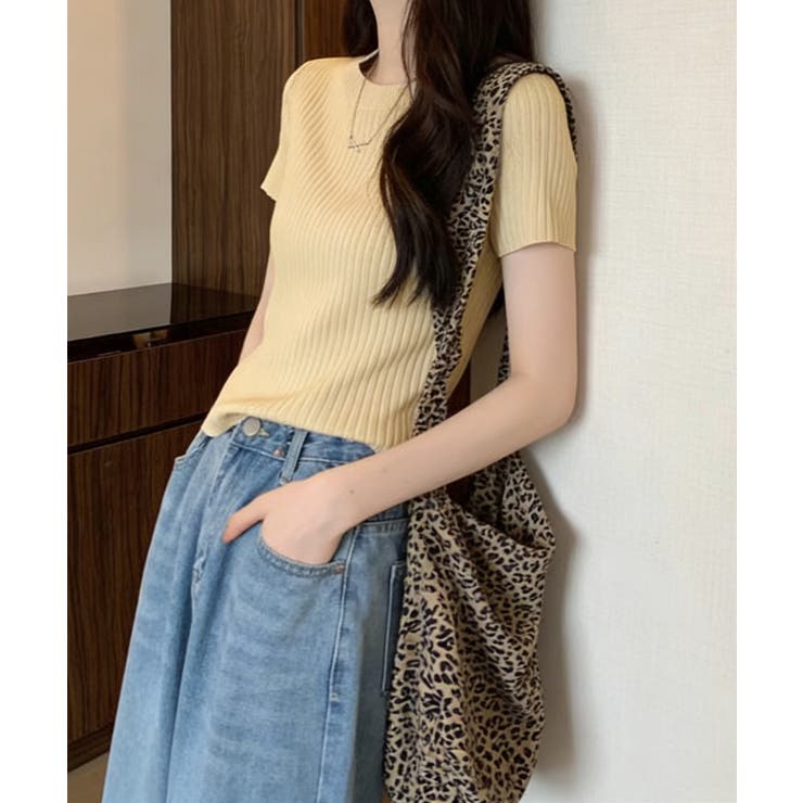 クルーネックニット レディース きれいめトップス | SUNSHINE CLOSET | 詳細画像7 