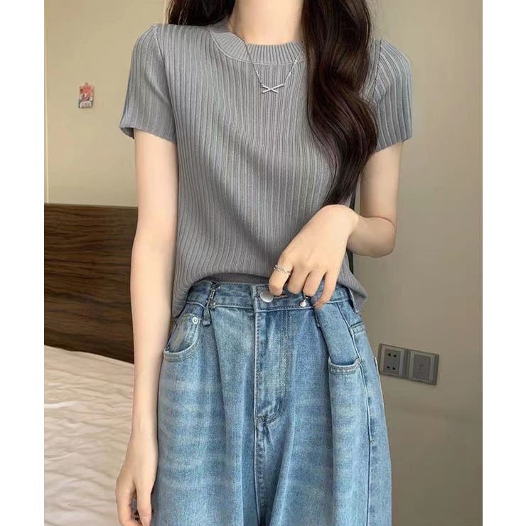 クルーネックニット レディース きれいめトップス | SUNSHINE CLOSET | 詳細画像9 