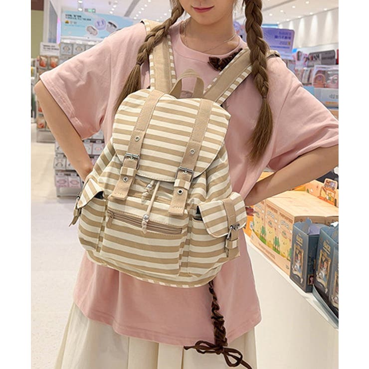 おしゃれ肩掛け鞄レディース軽量大容量 巾着リュック大人かわいい カジュアルデイバ… | SUNSHINE CLOSET | 詳細画像7 