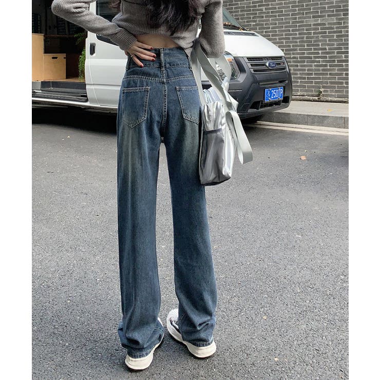 ハイウエスト デニムパンツ ダブルボタン | SUNSHINE CLOSET | 詳細画像19 