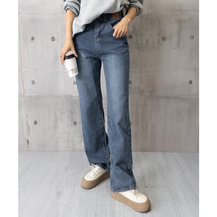 ハイウエスト デニムパンツ ダブルボタン | SUNSHINE CLOSET | 詳細画像25 