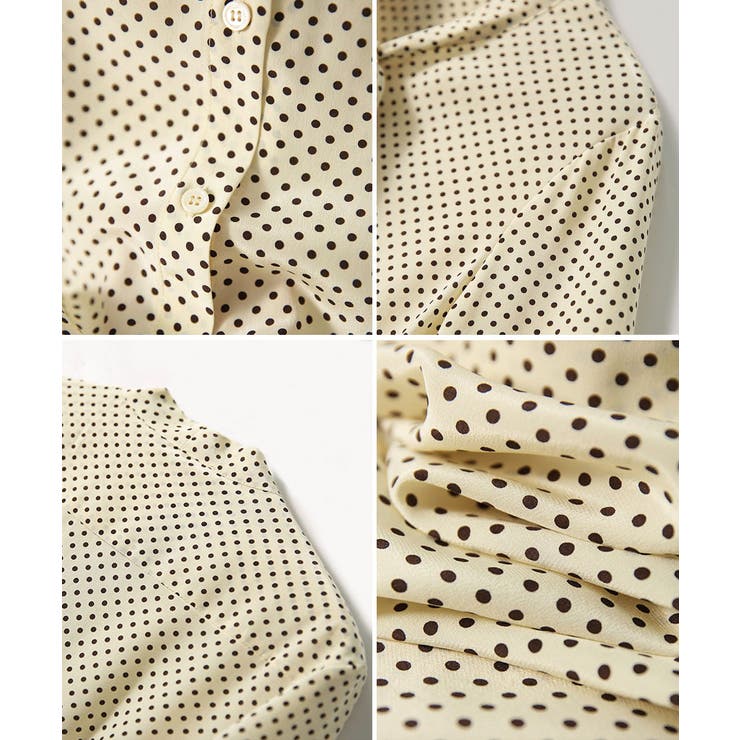 ドット柄ブラウス水玉 カジュアルきれいめ 大人可愛いとろみブラウス | SUNSHINE CLOSET | 詳細画像21 