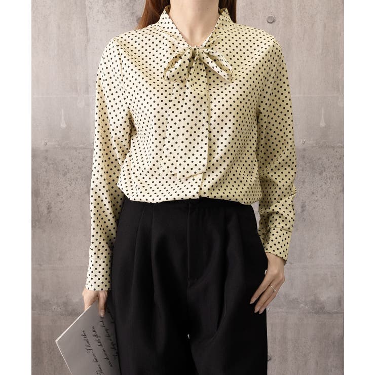 ドット柄ブラウス水玉 カジュアルきれいめ 大人可愛いとろみブラウス | SUNSHINE CLOSET | 詳細画像23 