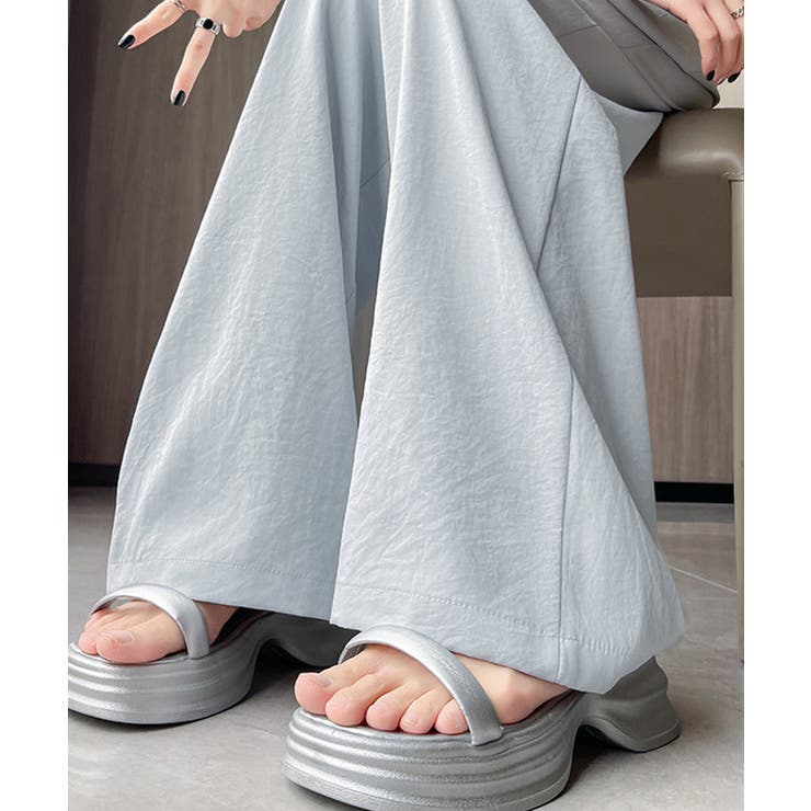 レース付きワイドパンツ イージーパンツ夏 | SUNSHINE CLOSET | 詳細画像13 