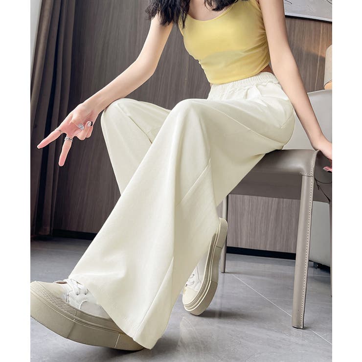 レース付きワイドパンツ イージーパンツ夏 | SUNSHINE CLOSET | 詳細画像9 