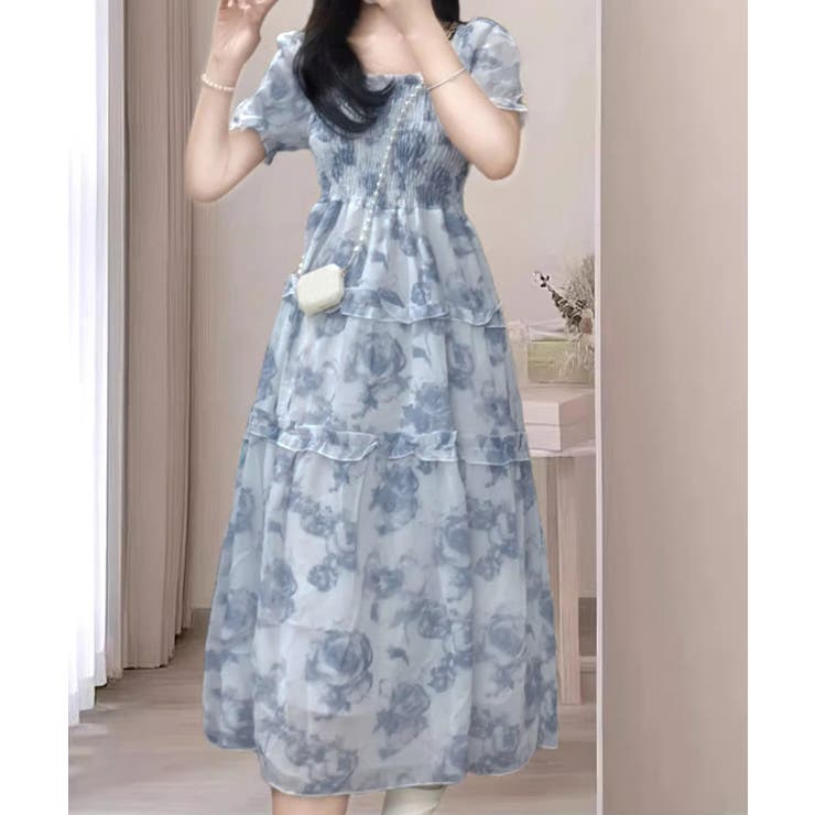 ティアードロングワンピースレディース夏服 | SUNSHINE CLOSET | 詳細画像12 