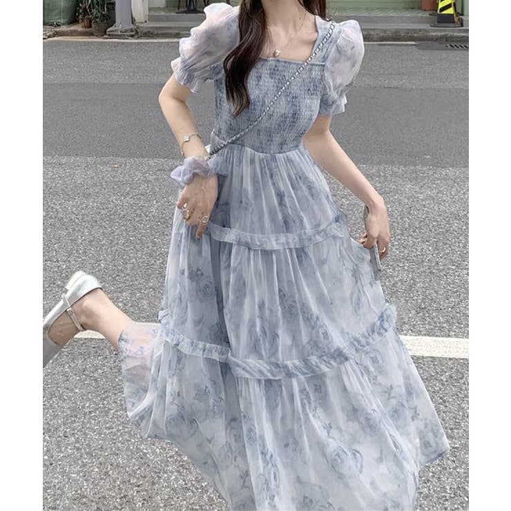 ティアードロングワンピースレディース夏服 | SUNSHINE CLOSET | 詳細画像3 