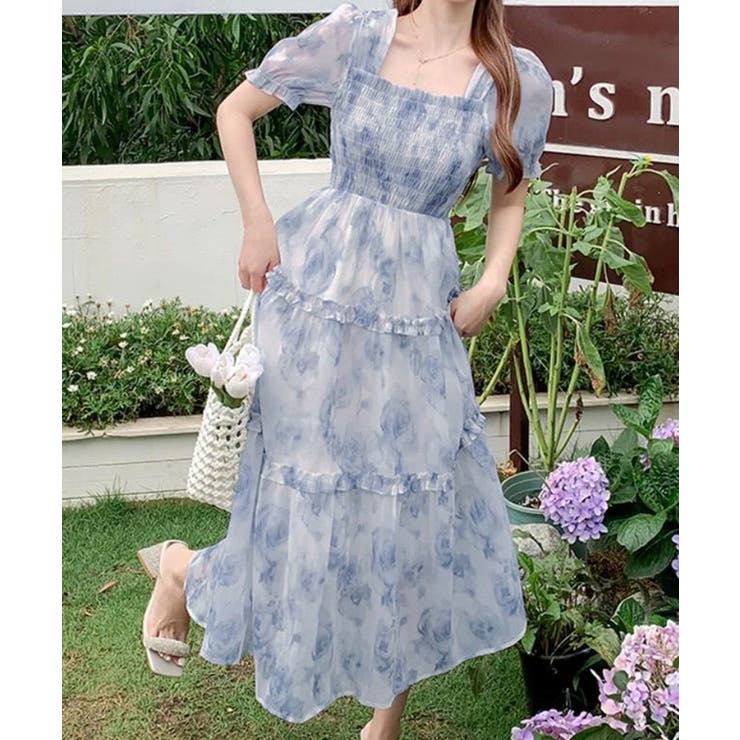 ティアードロングワンピースレディース夏服 | SUNSHINE CLOSET | 詳細画像6 