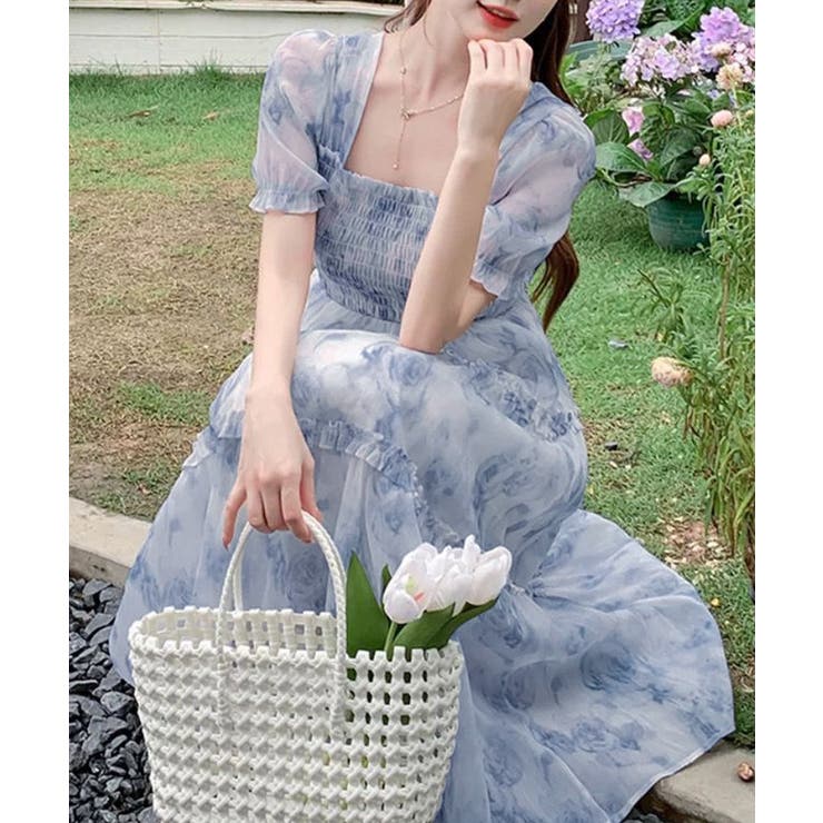 ティアードロングワンピースレディース夏服 | SUNSHINE CLOSET | 詳細画像9 