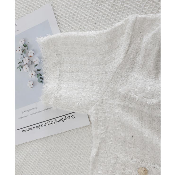 半袖ツイード風ジャケット レディース夏服 | SUNSHINE CLOSET | 詳細画像28 