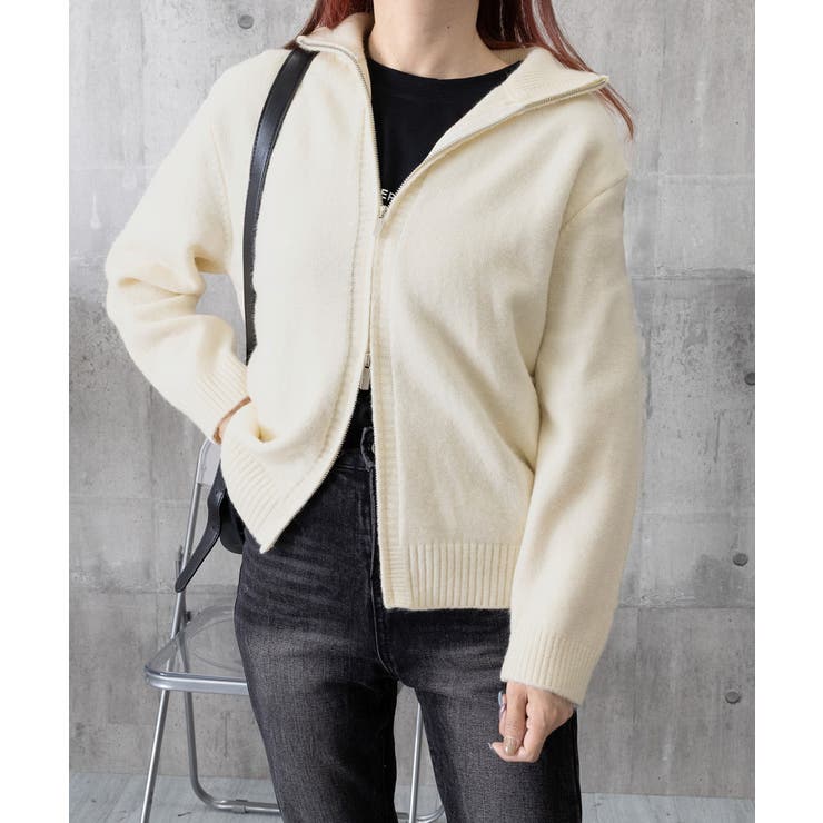 ダブルジップニットカーディガンレディース | SUNSHINE CLOSET | 詳細画像13 