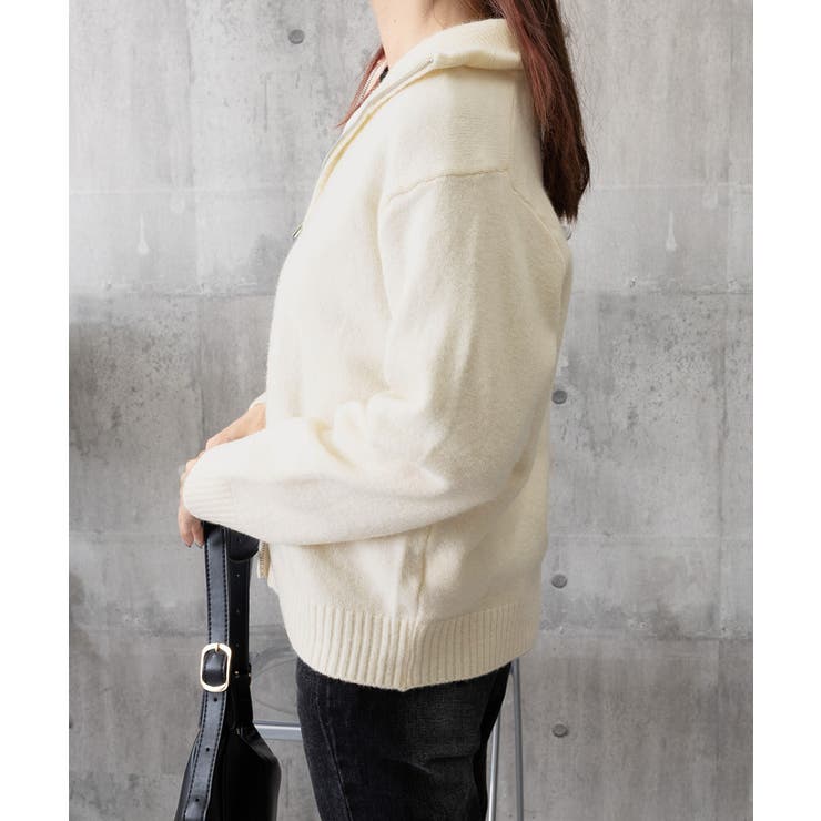 ダブルジップニットカーディガンレディース | SUNSHINE CLOSET | 詳細画像15 