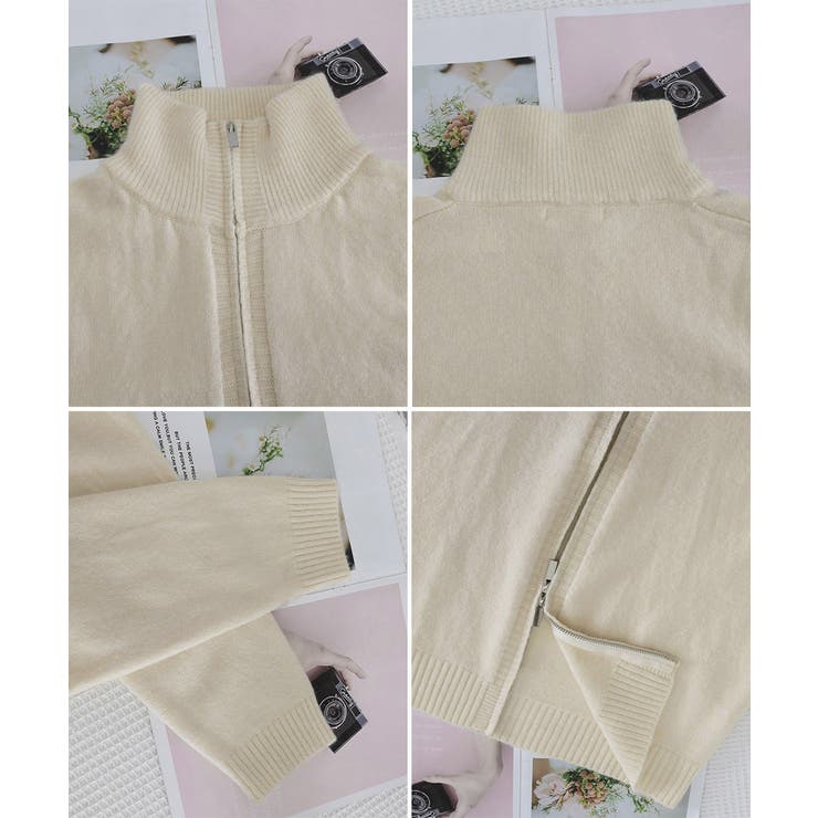 ダブルジップニットカーディガンレディース | SUNSHINE CLOSET | 詳細画像20 