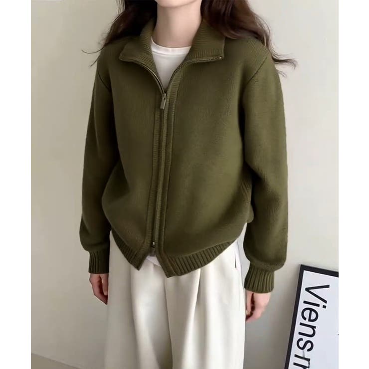 ダブルジップニットカーディガンレディース | SUNSHINE CLOSET | 詳細画像6 