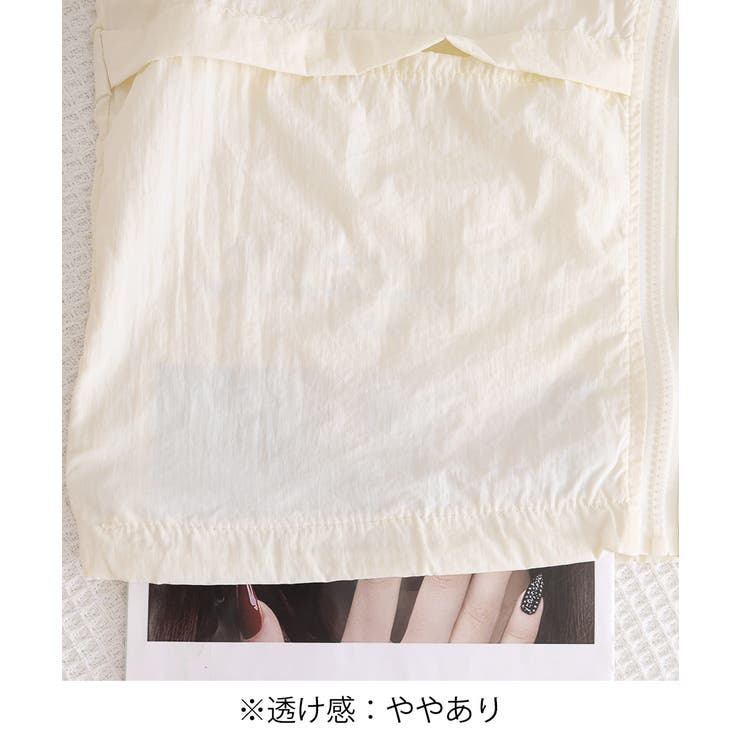 長袖ジップパーカーレディース 春夏薄手シアーカーディガン 体型カバーラッシュガー… | SUNSHINE CLOSET | 詳細画像25 