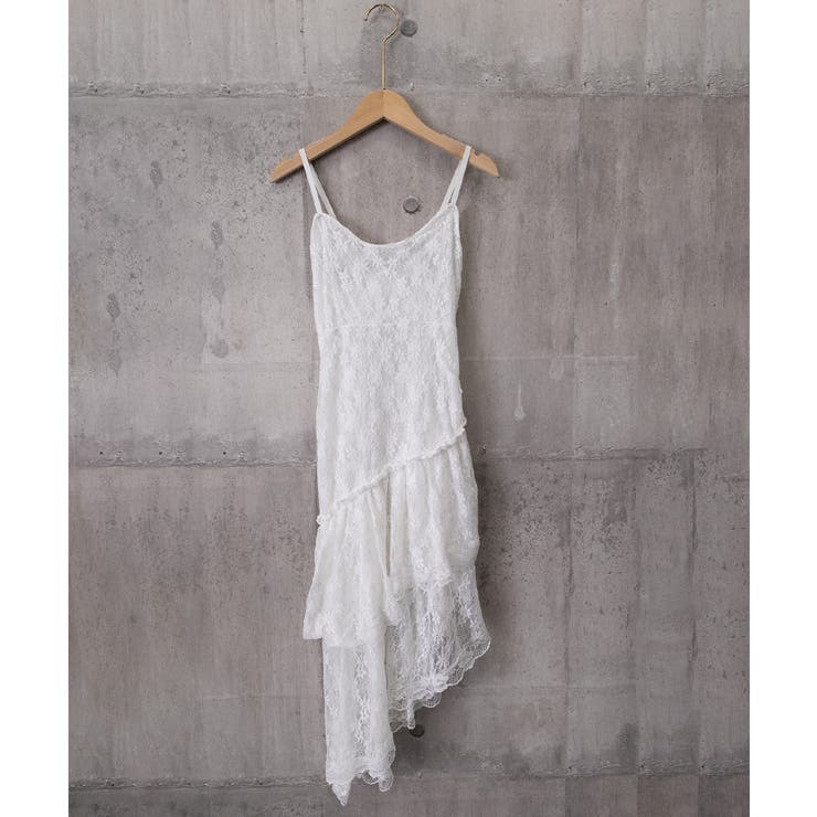アシンメトリーキャミワンピきれいめ 透け感レースチュニック春夏 ティアードキャミ | SUNSHINE CLOSET | 詳細画像20 