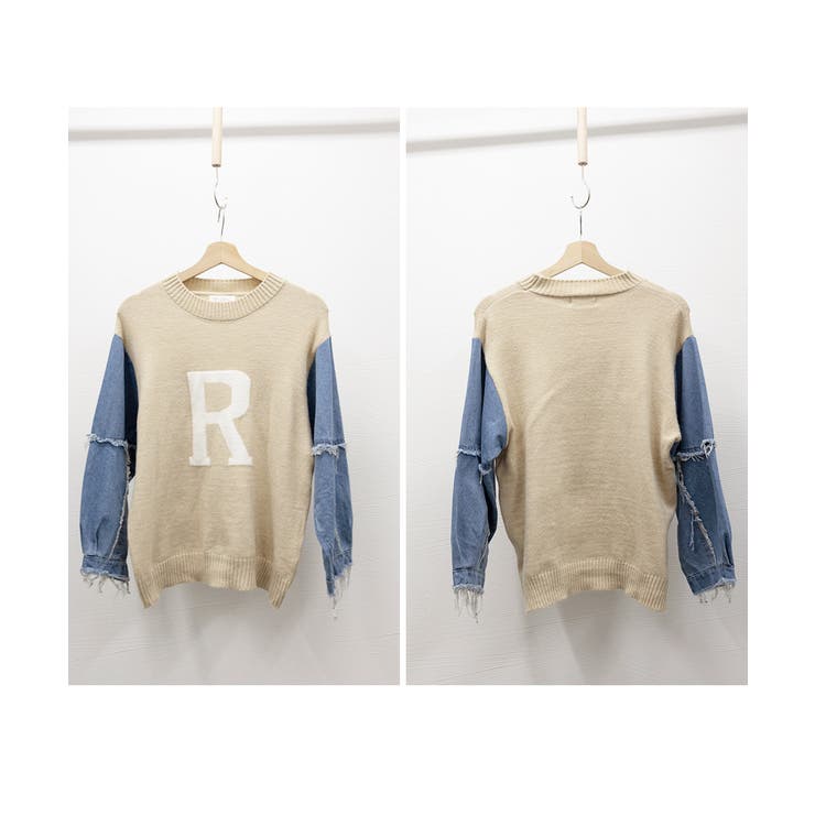 ドッキングニット デニムシャツ 切り替え | SUNSHINE CLOSET | 詳細画像14 