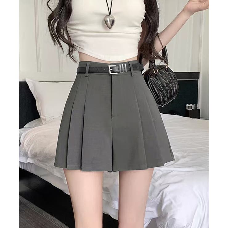 ハイウエストキュロット 美脚脚長短パン 大人可愛い | SUNSHINE CLOSET | 詳細画像1 