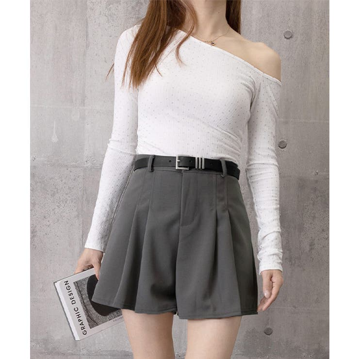 ハイウエストキュロット 美脚脚長短パン 大人可愛い | SUNSHINE CLOSET | 詳細画像14 