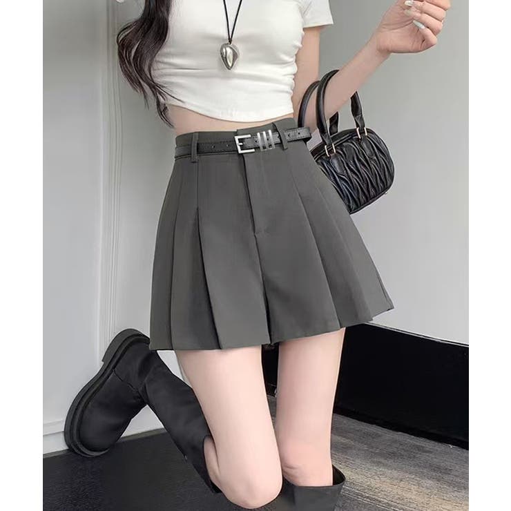 ハイウエストキュロット 美脚脚長短パン 大人可愛い | SUNSHINE CLOSET | 詳細画像2 