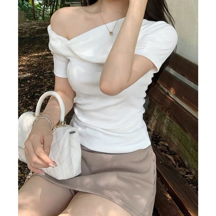 片方オフショルtシャツ レディース 半袖 | SUNSHINE CLOSET | 詳細画像14 
