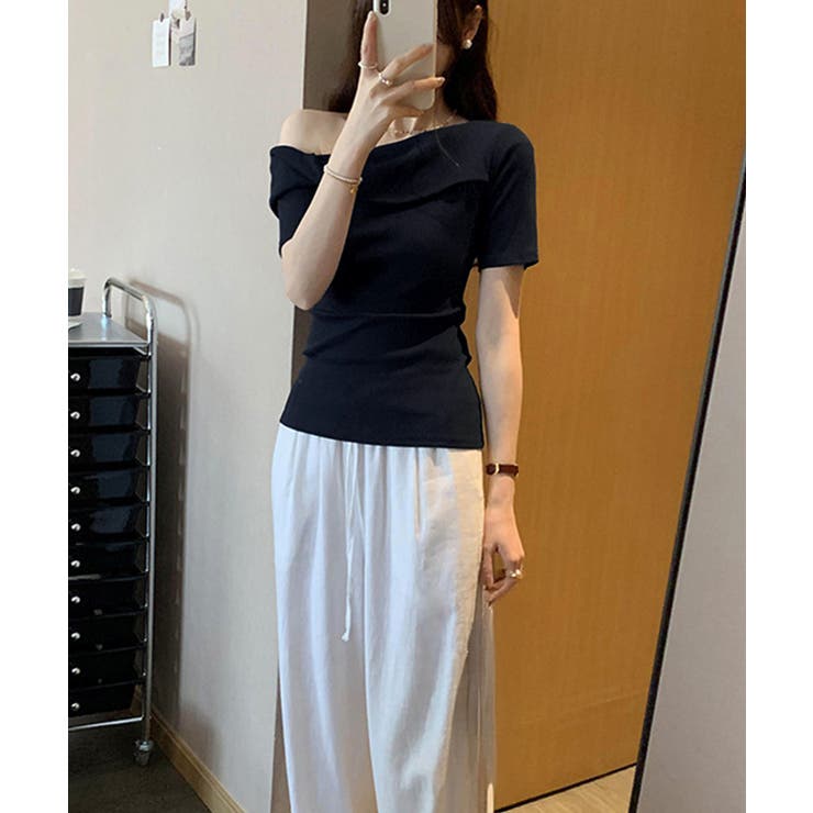 片方オフショルtシャツ レディース 半袖 | SUNSHINE CLOSET | 詳細画像17 
