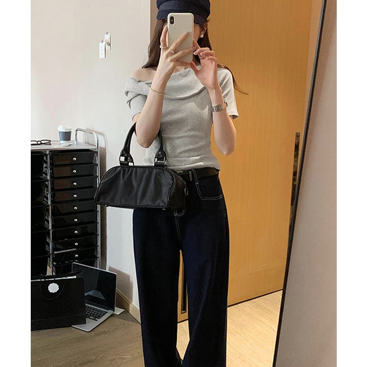 片方オフショルtシャツ レディース 半袖 | SUNSHINE CLOSET | 詳細画像4 