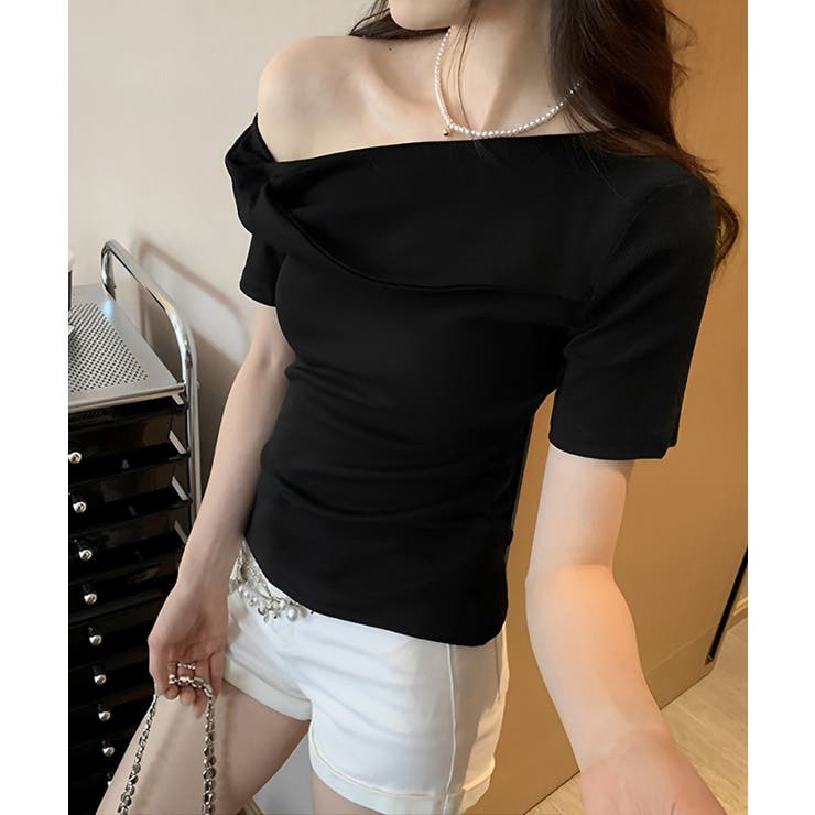 片方オフショルtシャツ レディース 半袖 | SUNSHINE CLOSET | 詳細画像8 