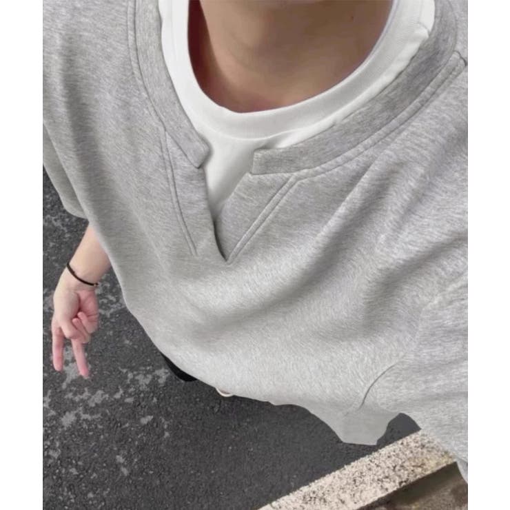 半袖Tシャツ メンズ 重ね着風カットソー | SUNSHINE CLOSET | 詳細画像8 