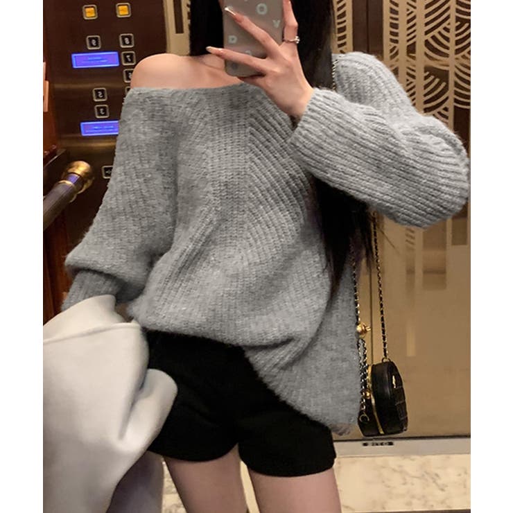 ビッグリボンタイニットプルオーバー韓国風 | SUNSHINE CLOSET | 詳細画像18 