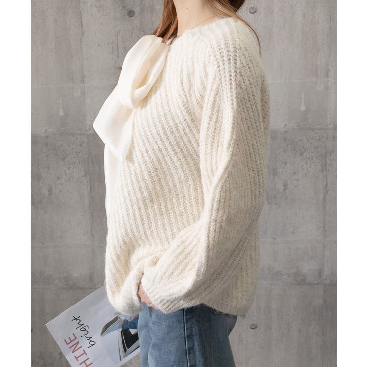 ビッグリボンタイニットプルオーバー韓国風 | SUNSHINE CLOSET | 詳細画像24 