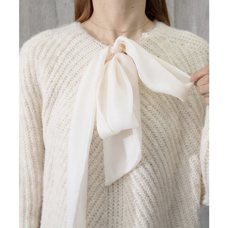 ビッグリボンタイニットプルオーバー韓国風 | SUNSHINE CLOSET | 詳細画像27 