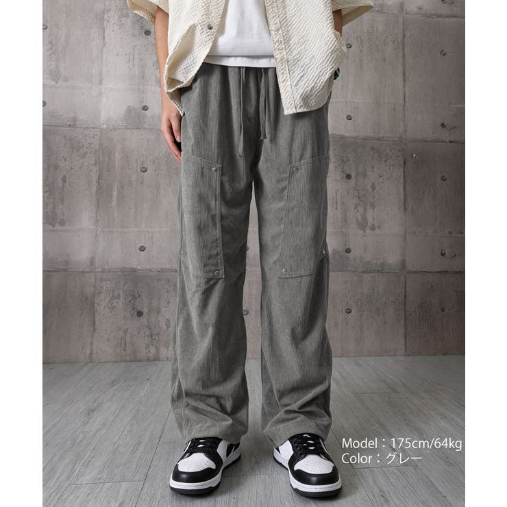 ウエストゴムイージーパンツメンズ カジュアルストレートボトムス ワークパンツゆっ… | SUNSHINE CLOSET | 詳細画像14 