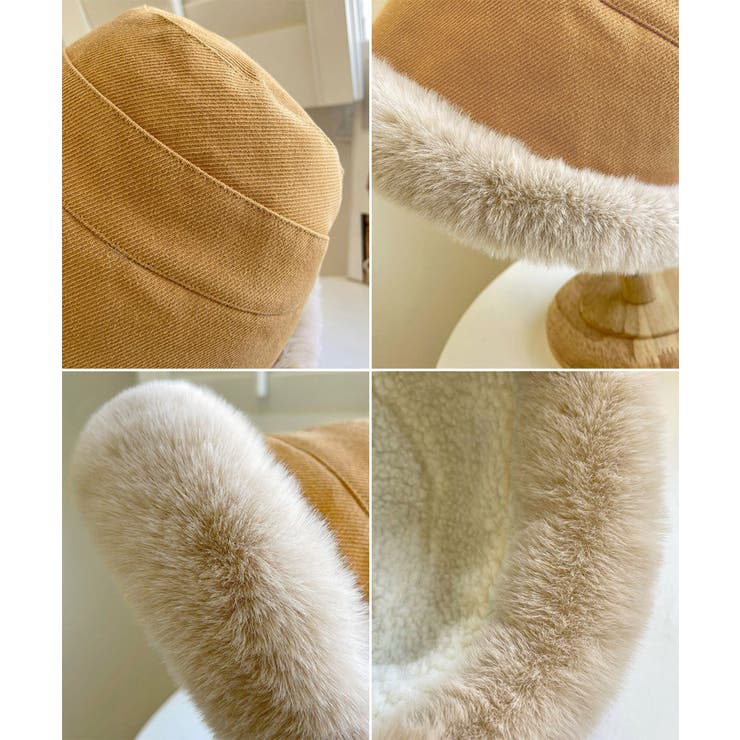 バケットハット レディース ファー帽子冬 | SUNSHINE CLOSET | 詳細画像17 