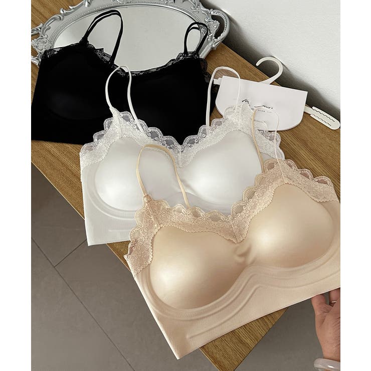 シームレスブラジャー ノンワイヤー レースブラトップ | SUNSHINE CLOSET | 詳細画像14 