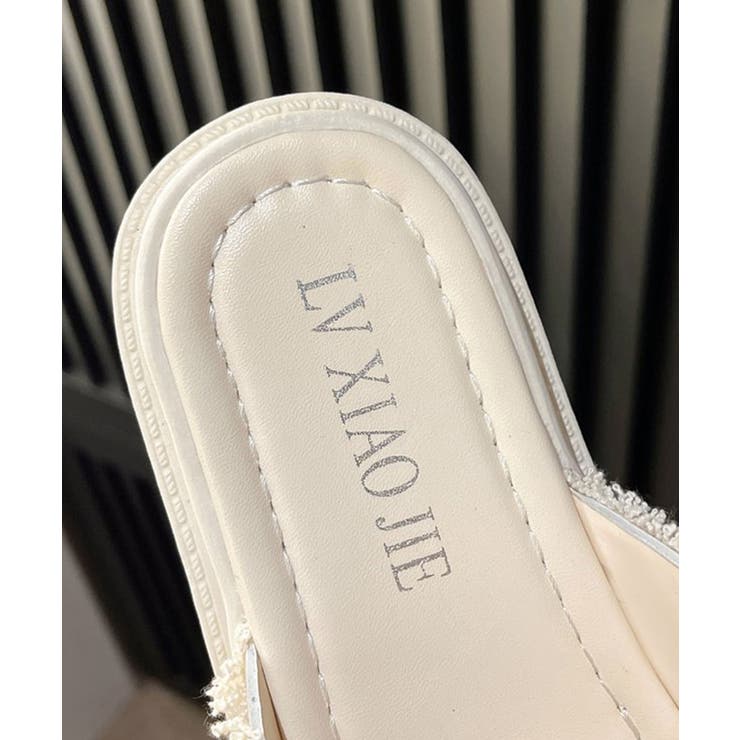 厚底サンダル パール付き クロスサンダル | SUNSHINE CLOSET | 詳細画像18 