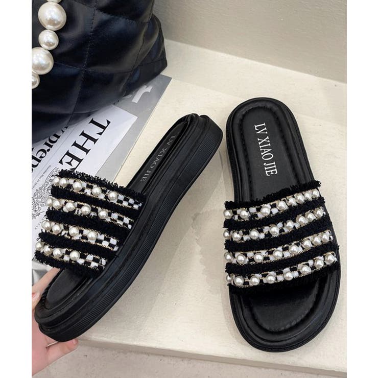 パールサンダル韓国 厚底サンダル疲れない | SUNSHINE CLOSET | 詳細画像16 