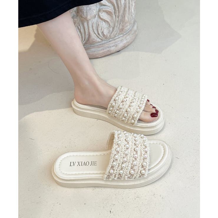 パールサンダル韓国 厚底サンダル疲れない | SUNSHINE CLOSET | 詳細画像6 