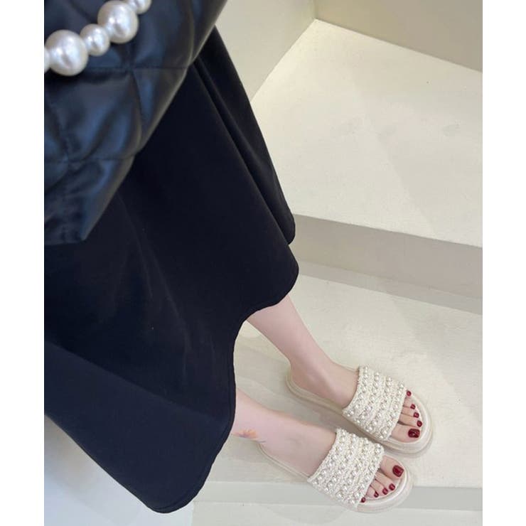 パールサンダル韓国 厚底サンダル疲れない | SUNSHINE CLOSET | 詳細画像7 