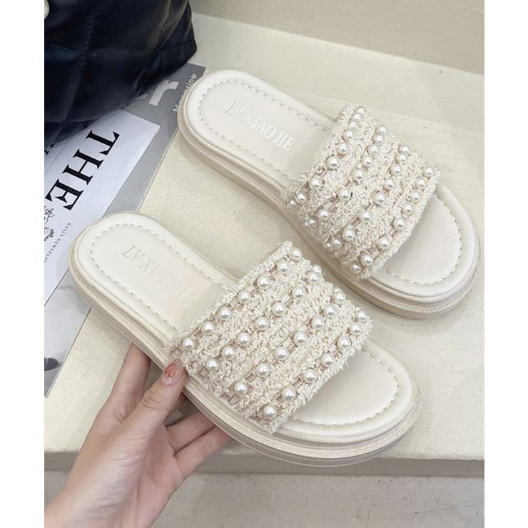 パールサンダル韓国 厚底サンダル疲れない | SUNSHINE CLOSET | 詳細画像9 