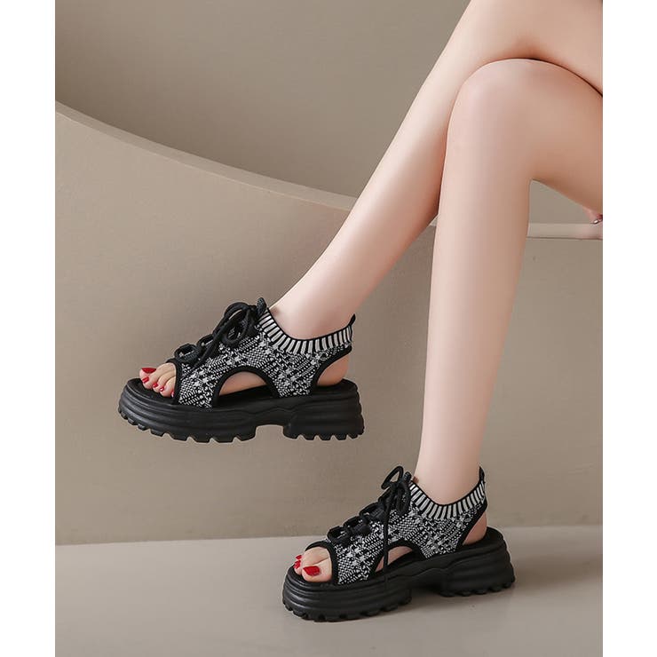 厚底スポーツサンダル レディース 韓国風 | SUNSHINE CLOSET | 詳細画像7 