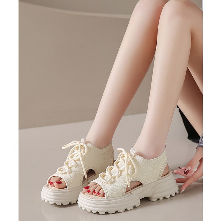 厚底スポーツサンダル レディース 韓国風 | SUNSHINE CLOSET | 詳細画像9 