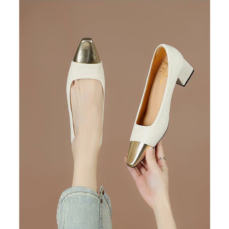 つま先切り替えパンプス配色ニットパンプス | SUNSHINE CLOSET | 詳細画像10 