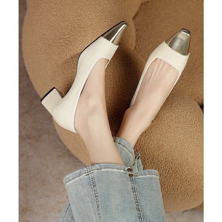 つま先切り替えパンプス配色ニットパンプス | SUNSHINE CLOSET | 詳細画像11 